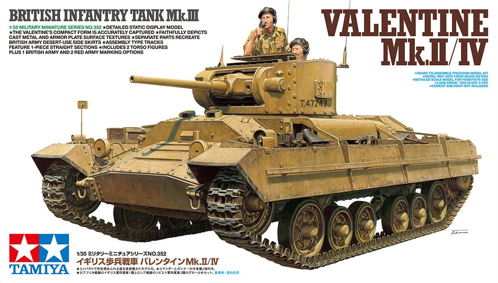 TAMIYA (1/35) British Infantry Tank Mk.III Valentine Mk.II/IV
