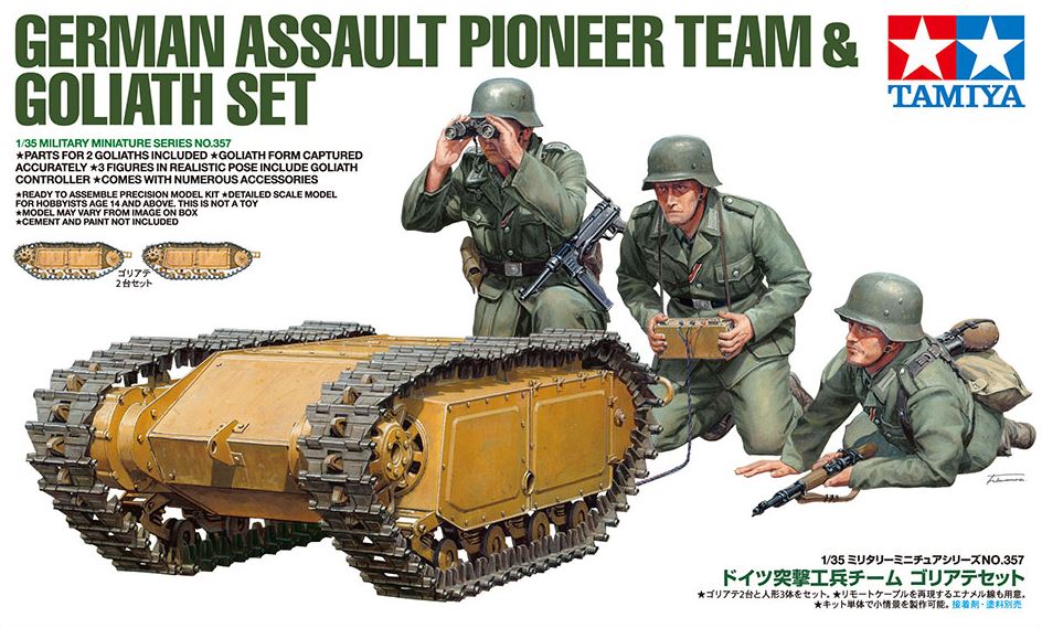 TAMIYA (1/35) German Assault Pioneer Team & Goliath Set