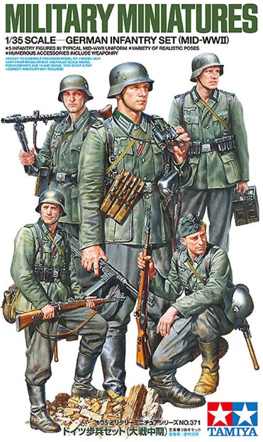 TAMIYA (1/35) German Infantry Set (Mid-WWII)