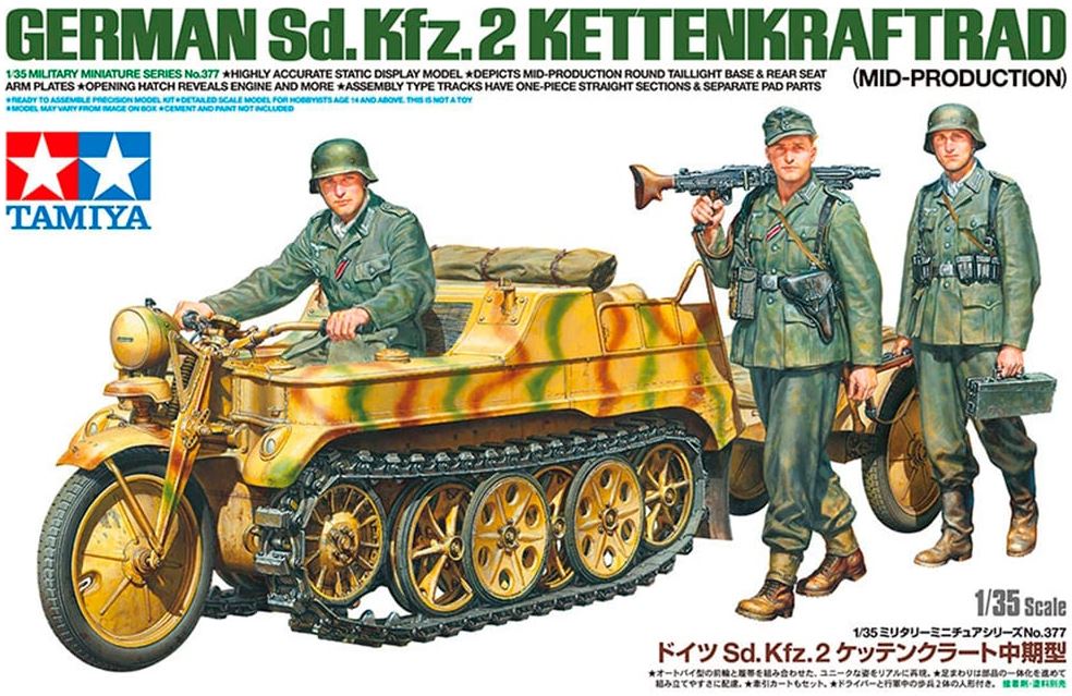 TAMIYA (1/35) German Sd.Kfz.2 Kettenkraftrad (Mid-Production)