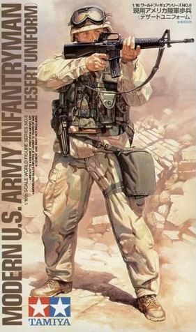 TAMIYA (1/16) Modern US Army Infantryman (Desert Uniform)