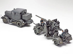 TAMIYA (1/48) German Heavy Tractor SS-100 & 88mm Gun Flak37 Set