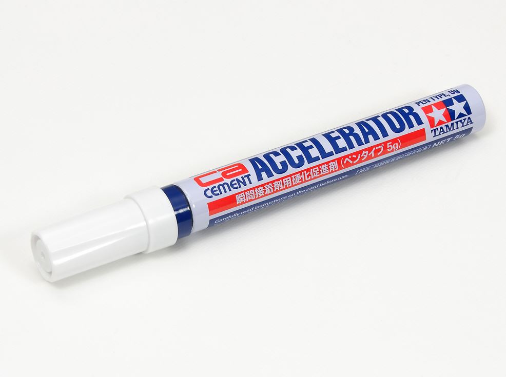 TAMIYA CA Cement Accelerator for Rubber Tires (Pen Type, 5g)