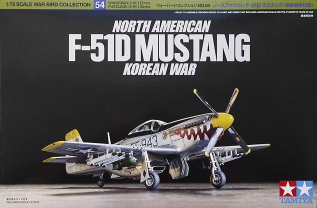TAMIYA (1/72) North American F-51D Mustang™ (Korean War)