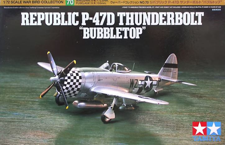 TAMIYA (1/72) Republic P-47D Thunderbolt "Bubbletop"