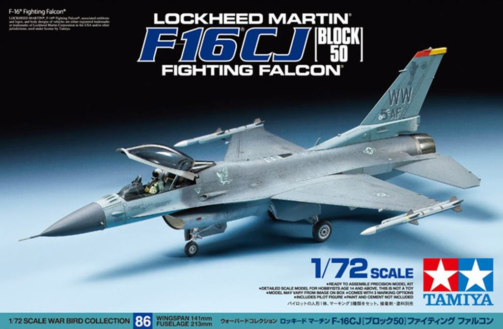 TAMIYA (1/72) Lockheed Martin F-16CJ Block 50 Fighting Falcon
