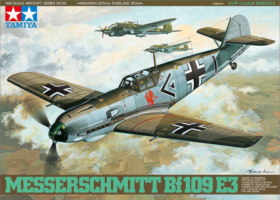 TAMIYA (1/48) Messerschmitt Bf 109 E-3