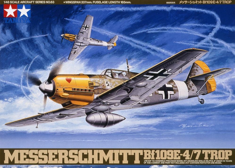 TAMIYA (1/48) Messerschmitt Bf109E-4/7 Trop