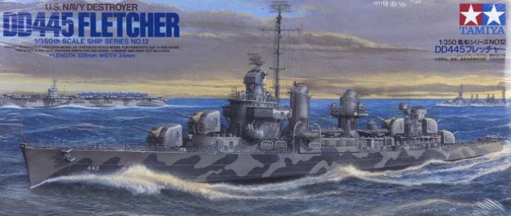 TAMIYA (1/350) US Navy Destroyer USS Fletcher DD-445