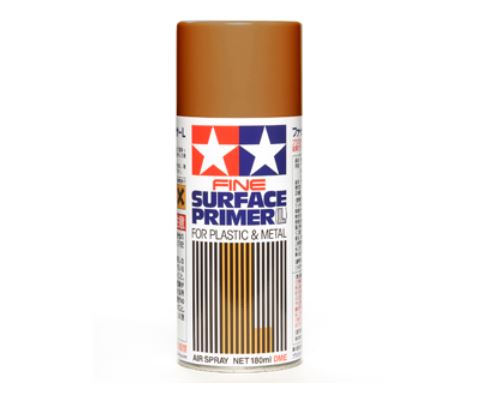 TAMIYA Fine Surface Primer L for Plastic & Metal (Oxide Red)