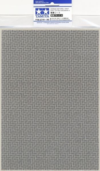 TAMIYA Diorama Material Sheets - Gray Colored Brickwork A