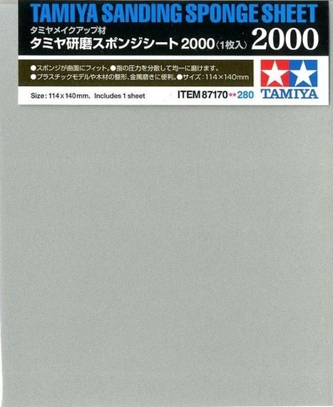 TAMIYA Polishing Sanding Sponge Sheet P2000