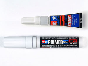 TAMIYA CA Cement & Primer Set (PP/PE/POM/EVA)
