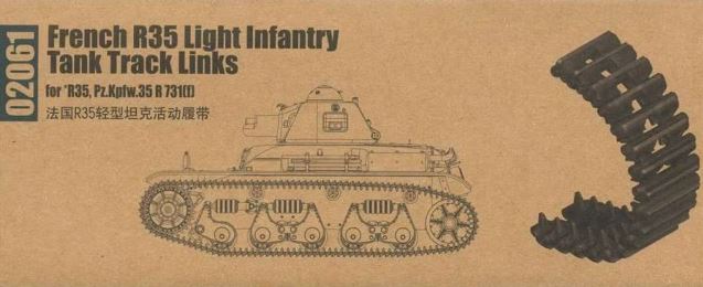 TRUMPETER (1/35) French R35 Light Infantry Tank Track Links for R35, Pz.Kpfw.35 R 731(f)
