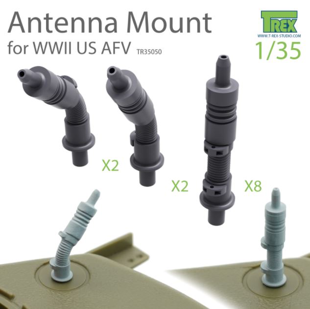 T-REX (1/35) Antenna Mount Set for WWII US AFV