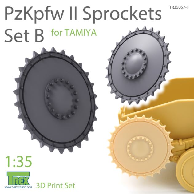 T-REX (1/35) PzKpfw II Sprockets Set B for TAMIYA