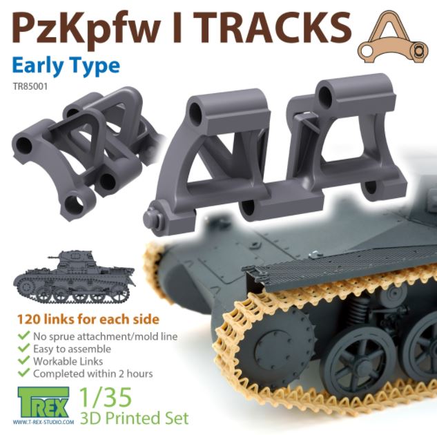 T-REX (1/35) PzKpfw I Tracks Early Type for Ausf.A
