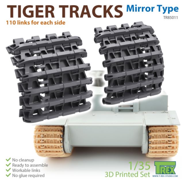 T-REX (1/35) Tiger Tracks Mirror Type