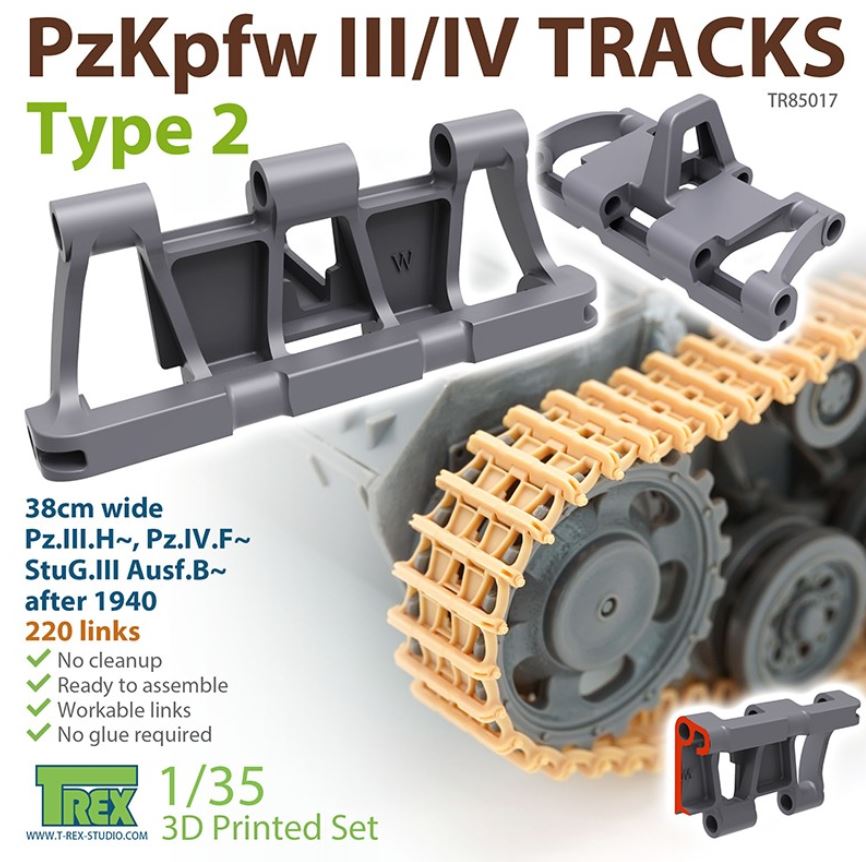 T-REX (1/35) PzKpfw III Family Disassembled Idler (1 piece)
