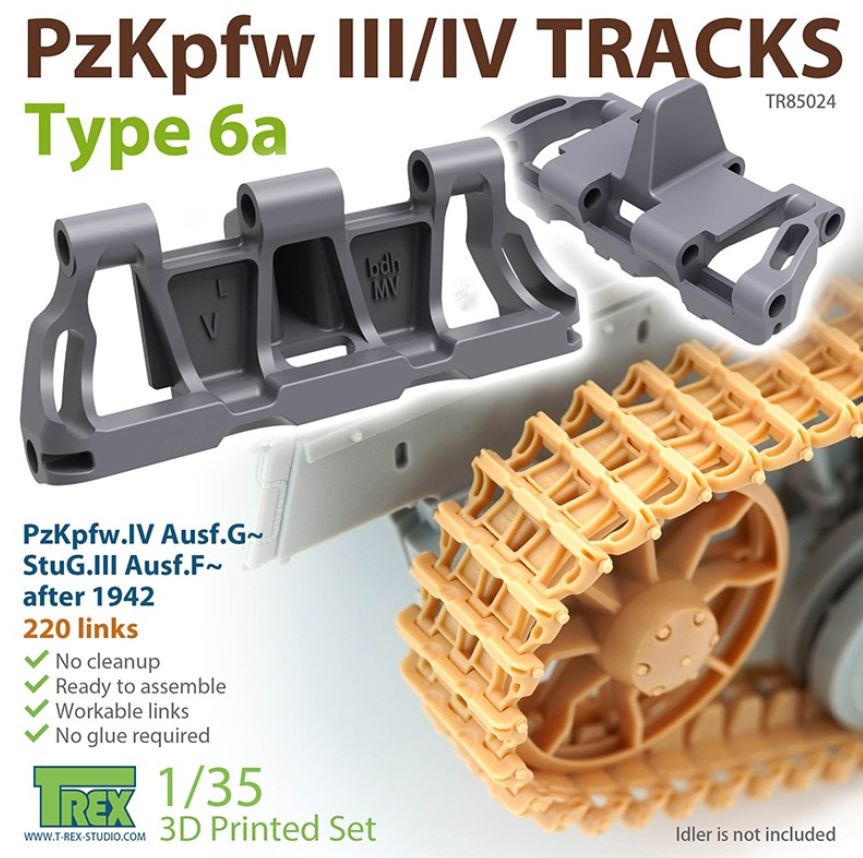 T-REX (1/35) PzKpfw.III/IV Tracks Type 6a