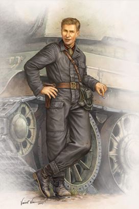 TRUMPETER (1/16) WWII Soviet Army Tank Crewman in 1942