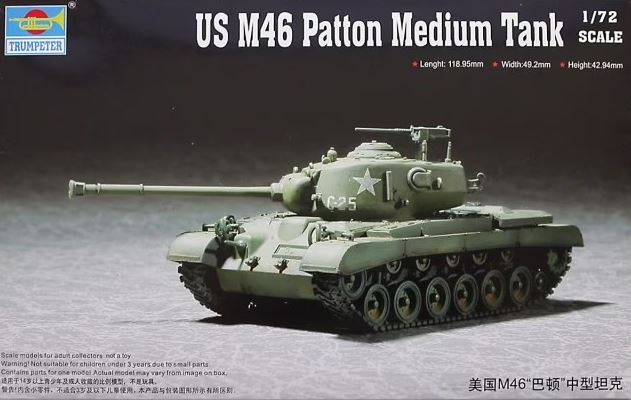 TRUMPETER (1/72) US M46 Patton Medium Tank