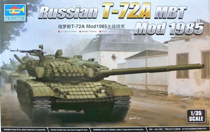 TRUMPETER (1/35) Russian T-72A MBT Mod 1985 (T-72AV)