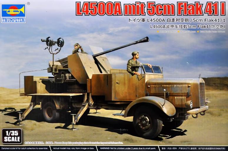 TRUMPETER (1/35) L4500A with 5cm Flak 41 I
