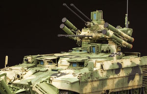 MENG (1/35) Veicolo da combattimento di supporto al fuoco russo "Terminator" BMPT con sistema di sminamento KMT-8 &  Sistema elettromagnetico antimine EMT