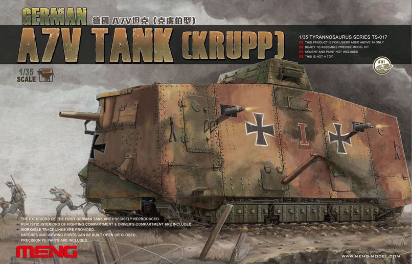 MENG (1/35) German A7V Tank (Krupp)