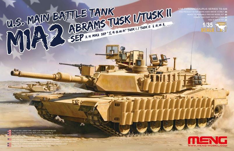 MENG (1/35) US Main Battle Tank M1A2 Abrams TUSK I/TUSK II SEP