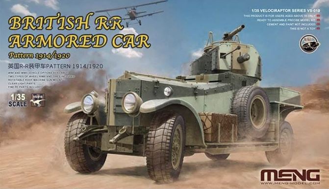 MENG (1/35) VS010 British Rolls-Royce Armoured Car Pattern 1914/1920