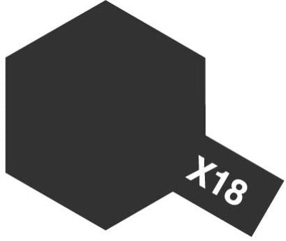 TAMIYA X-18 Semi Gloss Black