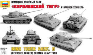 ZVEZDA (1/35) German Heavy Tank (Henschel Turret) King Tiger Ausf.B