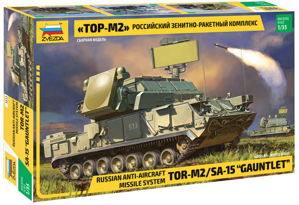 ZVEZDA (1/35) Russian Anti-Aircraft Missile System TOR M2 SA-15 "Gauntlet"