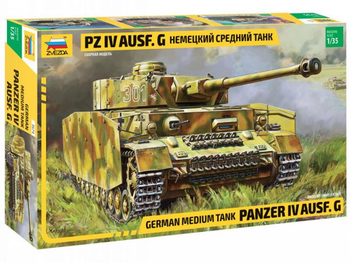 ZVEZDA (1/35) German Medium Tank Panzer IV AUSF.G