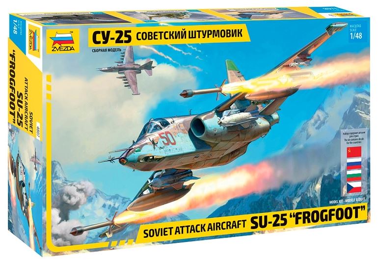 ZVEZDA (1/48) Soviet Attack Aircraft Su-25 "Frogfoot"