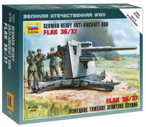 ZVEZDA (1/72) German Heavy Anti-Aicraft Gun FLAK 36/37