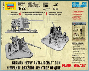 ZVEZDA (1/72) German Heavy Anti-Aicraft Gun FLAK 36/37