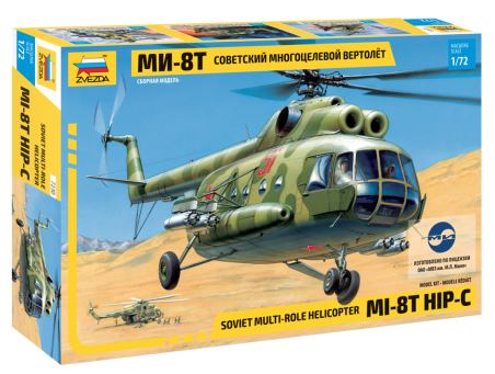 ZVEZDA (1/72) Soviet Multi-Role Helicopter MI-8T HIP-C
